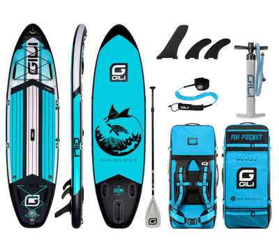 10' Mako Inflatable Stand Up Paddle Board Package
