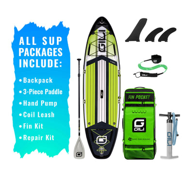 10' Mako Inflatable Stand Up Paddle Board Package