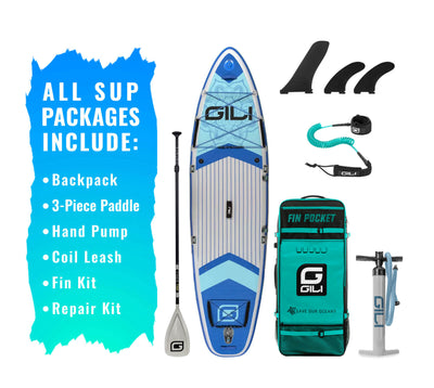 10'6 KOMODO Inflatable Stand Up Paddle Board Package
