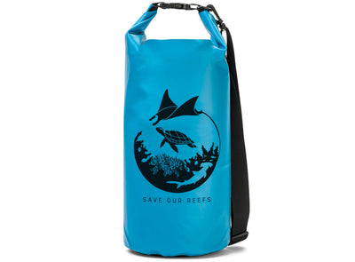 GILI Waterproof Dry Bag in Blue Save Our Reefs