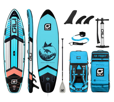 GILI Sports Komodo Blue paddle board package