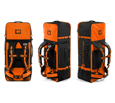 GILI Sports paddle board non-rolling backpack in Orange