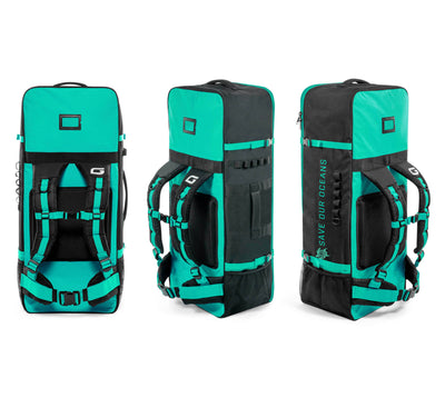 GILI Sports paddle board backpack non-rolling in Teal color