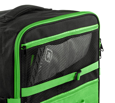 GILI Sports Mako iSUP backpack in Green with fin pockets