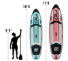 GILI Sports AIR paddle board package size reference