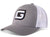 GILI Premium Snapback Trucker Hat: Heather Gray/White